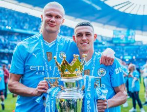 Manchester City Angkat Trofi Juara Liga Inggris Musim 2025/2026