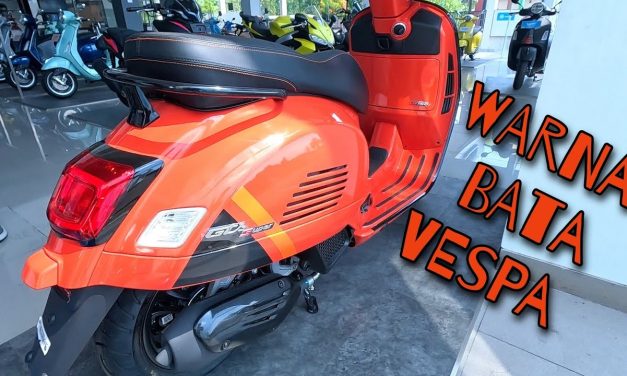 Vespa GTS Super Sport 300: Dengan Warna Orange Tramonto