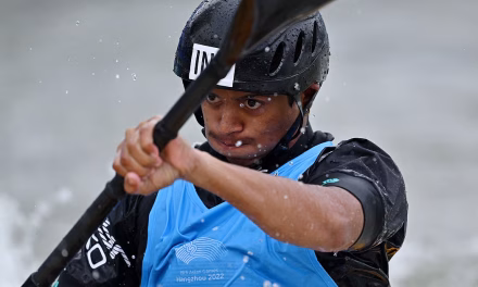 Aksi Hitesh Kewat Amankan Tiket Semifinal Asian Games